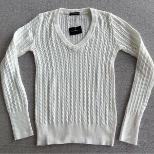 Brandy Melville Sweater Cable Knit V-neck- Brand New
